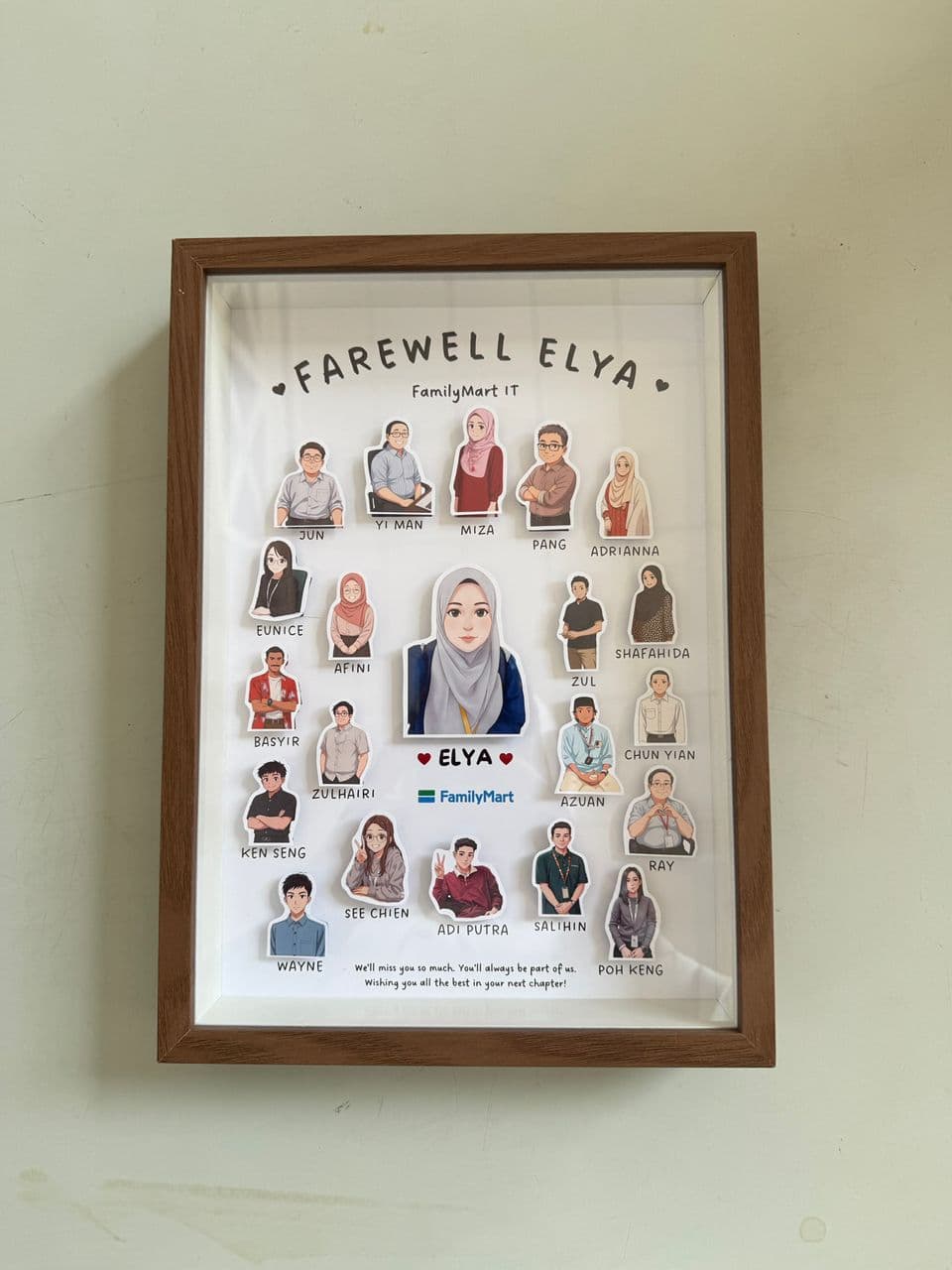 3D FRAME GIFT FOR FAREWELL, BIRTHDAY